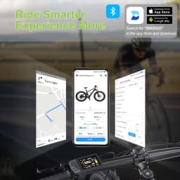 Electric Bike Display EKD01 CAN/UART Protocol Bluetooth Navigation Multilingual eBike Computer 9 PAS For BAFANG Motor Protocol 5PIN IP6