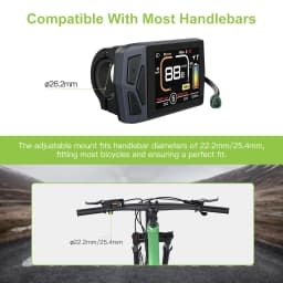 Electric Bike Display EKD01 CAN/UART Protocol Bluetooth Navigation Multilingual eBike Computer 9 PAS For BAFANG Motor Protocol 5PIN IP6