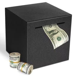 Stainless Steel Piggy Bank, a Student Internet Celebrity Savings Box That Only Allows Deposits, a Durable Metal Money Box.