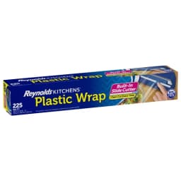225 sq ft Quick Cut Plastic Wrap, BPA-Free Microwave Safe Food Wrap