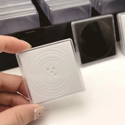 100 Slots Coin Collection Storage Box with 100Pcs Square Clear Coin Holders Shockproof Plastic Coin Capsule Organizer Case Dustproof Protective Container for Commemorative Coins Medals Collectibles