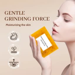 Ginger Curcumin Granules Soap, Nicotinamide Lemon Cleansing Soap, Bathing Skin, Handmade Soap, Essential Oil Soap.