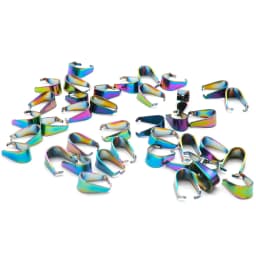 100pcs/Lot Gold Stainless Steel Clasps Bails Charm Melon Seeds Buckle Personalized Necklace Bracelet Connectors Jewelry Findings