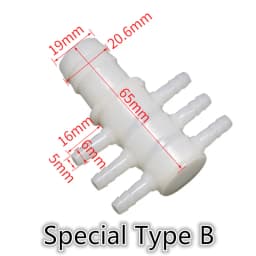 PE Plastic Aquarium Fish Tank Pipe Tube Diverter Connector Oxygen Air Pump Hose Splitter Exhaust Aeration Parts