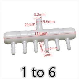 PE Plastic Aquarium Fish Tank Pipe Tube Diverter Connector Oxygen Air Pump Hose Splitter Exhaust Aeration Parts