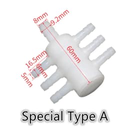 PE Plastic Aquarium Fish Tank Pipe Tube Diverter Connector Oxygen Air Pump Hose Splitter Exhaust Aeration Parts
