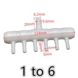 PE Plastic Aquarium Fish Tank Pipe Tube Diverter Connector Oxygen Air Pump Hose Splitter Exhaust Aeration Parts