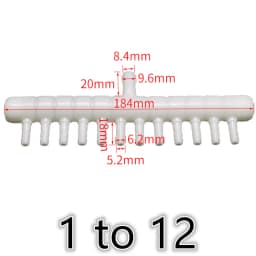 PE Plastic Aquarium Fish Tank Pipe Tube Diverter Connector Oxygen Air Pump Hose Splitter Exhaust Aeration Parts