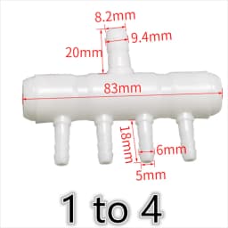 PE Plastic Aquarium Fish Tank Pipe Tube Diverter Connector Oxygen Air Pump Hose Splitter Exhaust Aeration Parts