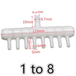 PE Plastic Aquarium Fish Tank Pipe Tube Diverter Connector Oxygen Air Pump Hose Splitter Exhaust Aeration Parts