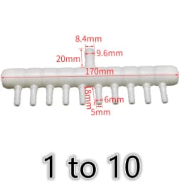 PE Plastic Aquarium Fish Tank Pipe Tube Diverter Connector Oxygen Air Pump Hose Splitter Exhaust Aeration Parts