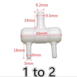 PE Plastic Aquarium Fish Tank Pipe Tube Diverter Connector Oxygen Air Pump Hose Splitter Exhaust Aeration Parts
