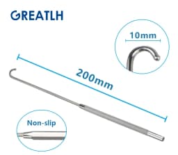 200mm Long Uterine Hook Animal Ovariectomy Spay Snook Dogs Cats Veterinary Pet Orthopedic Instruments 1pcs pet