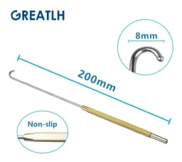 200mm Long Uterine Hook Animal Ovariectomy Spay Snook Dogs Cats Veterinary Pet Orthopedic Instruments 1pcs pet