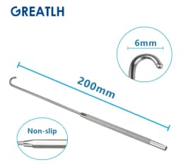 200mm Long Uterine Hook Animal Ovariectomy Spay Snook Dogs Cats Veterinary Pet Orthopedic Instruments 1pcs pet