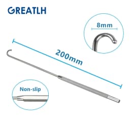 200mm Long Uterine Hook Animal Ovariectomy Spay Snook Dogs Cats Veterinary Pet Orthopedic Instruments 1pcs pet