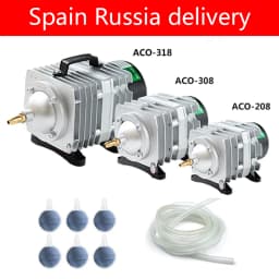 Hailea ACO-208 ACO-308 ACO-318 Electromagnetic Air Compressor Portable Koi Fish Tank Bubble Aquarium Air Pump Pond Aerator