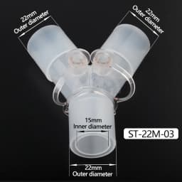 Breathing Circuit Corrugated Tube L Y Shape Connector Straight Connection Adapter Respiratory Anesthesia Tube Connector