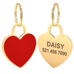 Free Custom Dog ID Tag Personalized Puppy Cat Nameplate Pendant Anti-lost Heart Tags For Collar Gril Boy Dogs Pet Accessories