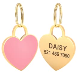 Free Custom Dog ID Tag Personalized Puppy Cat Nameplate Pendant Anti-lost Heart Tags For Collar Gril Boy Dogs Pet Accessories