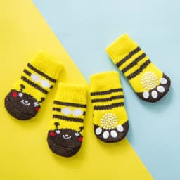 4Pcs/set Cute Pet Fashion Pet Socks Anti Slip Skid Bottom Lovely Puppy Dogs Pet Knits Socks for Cats Dog Toy Supplies