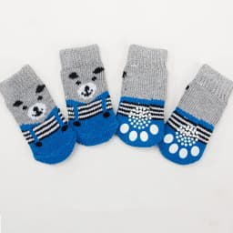 4Pcs/set Cute Pet Fashion Pet Socks Anti Slip Skid Bottom Lovely Puppy Dogs Pet Knits Socks for Cats Dog Toy Supplies
