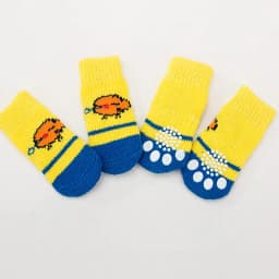 4Pcs/set Cute Pet Fashion Pet Socks Anti Slip Skid Bottom Lovely Puppy Dogs Pet Knits Socks for Cats Dog Toy Supplies