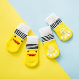 4Pcs/set Cute Pet Fashion Pet Socks Anti Slip Skid Bottom Lovely Puppy Dogs Pet Knits Socks for Cats Dog Toy Supplies