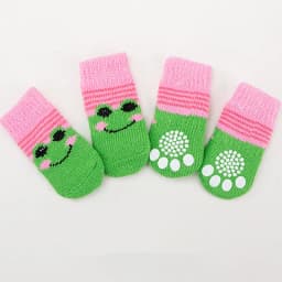 4Pcs/set Cute Pet Fashion Pet Socks Anti Slip Skid Bottom Lovely Puppy Dogs Pet Knits Socks for Cats Dog Toy Supplies