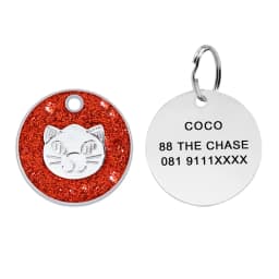 Personalized Laser Engraving Metal Pet Name Tag Anti-lost Customized Dog Cat ID Collar Puppy Nameplate Tag Pendant Supplies
