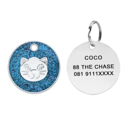 Personalized Laser Engraving Metal Pet Name Tag Anti-lost Customized Dog Cat ID Collar Puppy Nameplate Tag Pendant Supplies