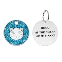 Personalized Laser Engraving Metal Pet Name Tag Anti-lost Customized Dog Cat ID Collar Puppy Nameplate Tag Pendant Supplies