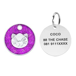 Personalized Laser Engraving Metal Pet Name Tag Anti-lost Customized Dog Cat ID Collar Puppy Nameplate Tag Pendant Supplies