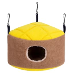 Parrot Hanging Hammock Winter Warm Nest Plush Hideout Snuggle to Sleep for Play Rest for Parakeet Sugar Glider B03E