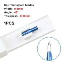 Hair Implant Tool Hair Transplant Implanter Pen Transplant Knife Sapphire Hair Implant Blade Double Edge Blade