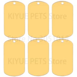 10 Pcs Blank ID Tag Stainless Steel Military Name Plate Keychain For DIY Accessories Custom Logo Name Women Men Keychain Ring