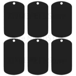 10 Pcs Blank ID Tag Stainless Steel Military Name Plate Keychain For DIY Accessories Custom Logo Name Women Men Keychain Ring
