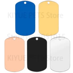 10 Pcs Blank ID Tag Stainless Steel Military Name Plate Keychain For DIY Accessories Custom Logo Name Women Men Keychain Ring