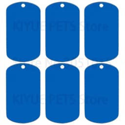 10 Pcs Blank ID Tag Stainless Steel Military Name Plate Keychain For DIY Accessories Custom Logo Name Women Men Keychain Ring