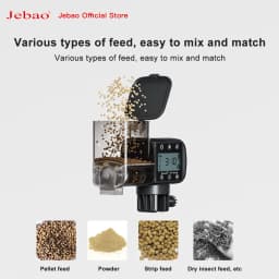 Jebao Jecod New Aquarium Fish Tank Feeder Intelligent Automatic Feeder Digital Timing Fish Tank Accessories Fish Feeding