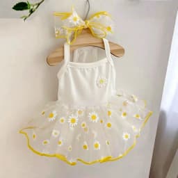 Dog Princess Dress Cute Pet Dog Mesh Dress Kitten Puppy Pet Skirt Dog Summer Dress Bow Lace Korean Poodle Chihuahua Dog Clothes