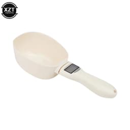 Pet Food Spoon Scale Electronic Measuring Tool for cat Dog Feeding Bowl Digital Precise Detachable Scooper with LED Display 