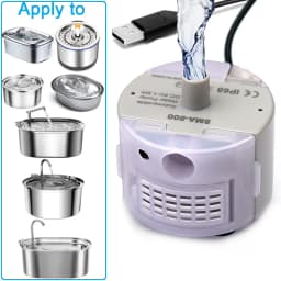 Pet Fountain Motor Submersible Pump Cat Water Drinker SMA-800 USB Water Pump Cats Fountain Accessories Mute DC ,cleaning kit