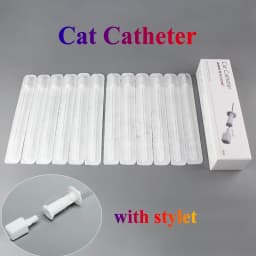 72pcs/120pcs Cat Catheters with Stylet 3Fr End Hole 4Fr Side Holes Veterinary Supplies