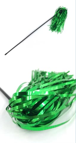 Colorful Ribbon Cat Toy Wand Funny Kitten Rod Teaser Plastic Stick for Pet Cats Interactive Toys