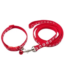 Dog Collar Leash Lead Nylon Adjustable Pet Leash Collar Dog Collar and Leash Set for Small Medium Large Dogs Puppy Pet Supplies