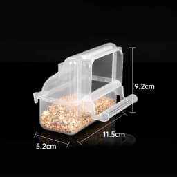 Parrot Feeder Drinker Bird Supplies Bird Cage Parrot Birds Water Hanging Bowl Feeder Box Pet Cage Plastic Food Container