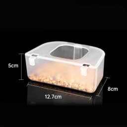 Parrot Feeder Drinker Bird Supplies Bird Cage Parrot Birds Water Hanging Bowl Feeder Box Pet Cage Plastic Food Container