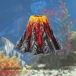 8.5*5.5cm Simulation Volcano Ornaments Creative Air Stone Micro-landscape High Quality Fish Tank Decor