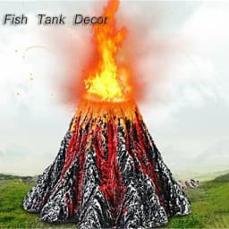 8.5*5.5cm Simulation Volcano Ornaments Creative Air Stone Micro-landscape High Quality Fish Tank Decor